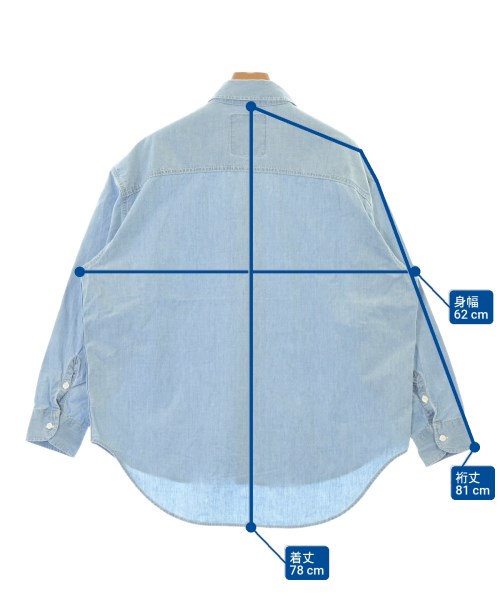 FRAMeWORK（フレームワーク）カジュアルシャツ 青 サイズ:F レディース/2200629840010