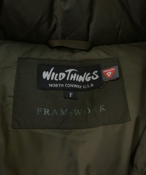 WILD THINGS（ワイルドシングス）ダウンジャケット/ダウンベスト カーキ サイズ:F レディース/2200633945046