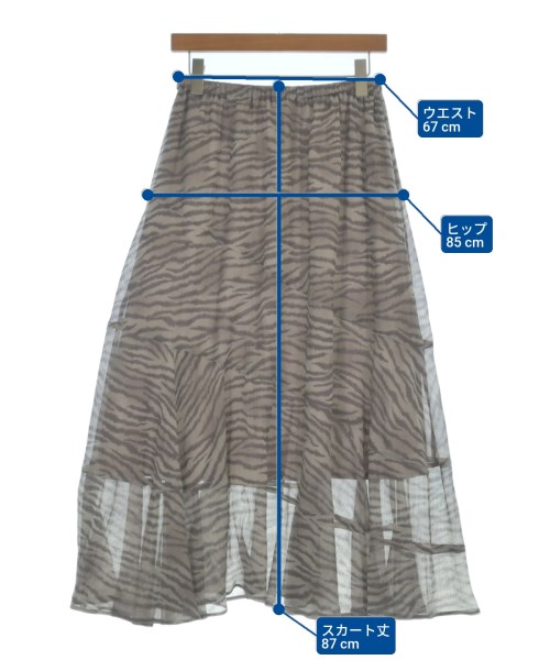 FRAMeWORK（フレームワーク）ロング・マキシ丈スカート グレー サイズ:-(S位) レディース/2200632940073