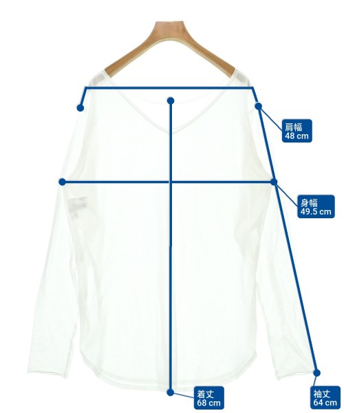 FRAMeWORK（フレームワーク）Tシャツ・カットソー 白 サイズ:F レディース/2200610133114