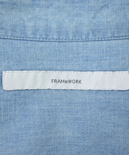 FRAMeWORK（フレームワーク）カジュアルシャツ 青 サイズ:F レディース/2200607352030