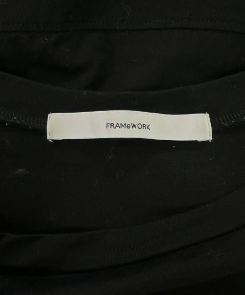 FRAMeWORK（フレームワーク）Tシャツ・カットソー 黒 サイズ:F レディース/2200608200125