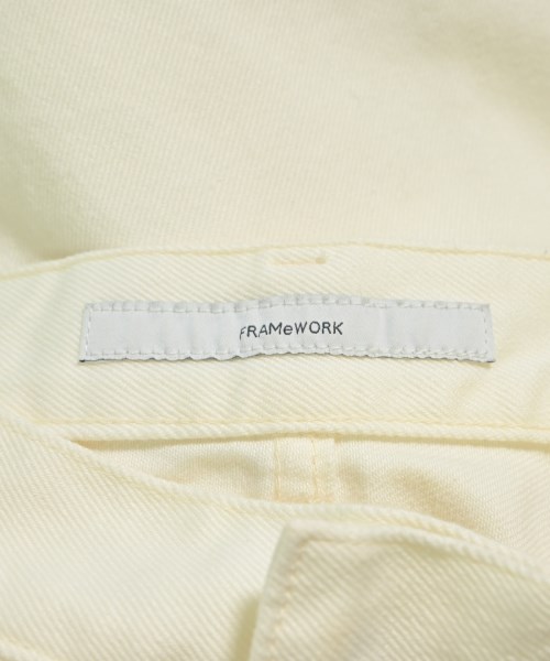 FRAMeWORK（フレームワーク）デニムパンツ 白 サイズ:36(S位) レディース/2200607952094