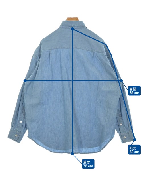 FRAMeWORK（フレームワーク）カジュアルシャツ 青 サイズ:F レディース/2200610570025