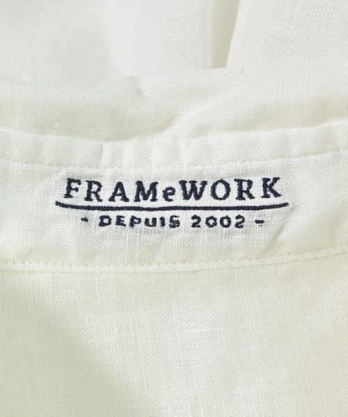FRAMeWORK（フレームワーク）カジュアルシャツ 白 サイズ:F レディース/2200609834039