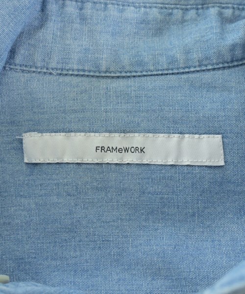 FRAMeWORK（フレームワーク）カジュアルシャツ 青 サイズ:F レディース/2200614125030