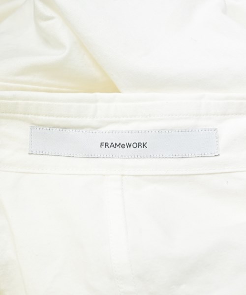 FRAMeWORK（フレームワーク）シャツワンピース 白 サイズ:F レディース/2200616499078