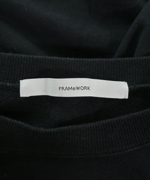FRAMeWORK（フレームワーク）Tシャツ・カットソー 黒 サイズ:F レディース/2200614646078