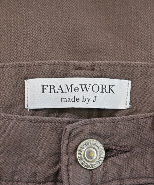 FRAMeWORK（フレームワーク）デニムパンツ 茶 サイズ:M レディース/2200617403036
