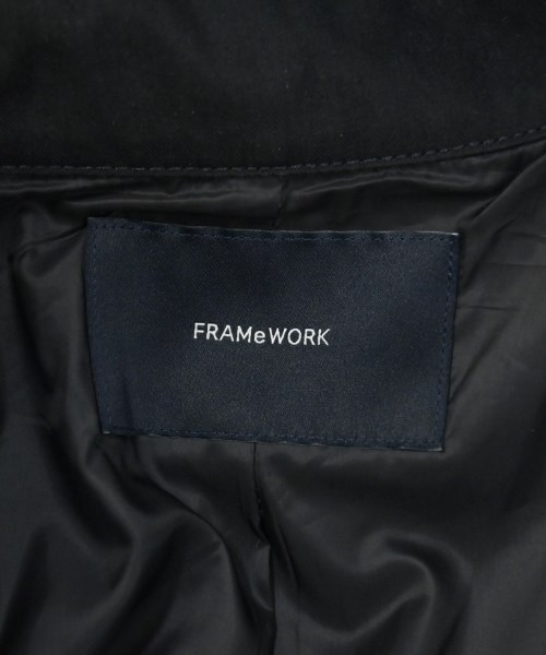 FRAMeWORK（フレームワーク）ステンカラーコート 紺 サイズ:36(S位) レディース/2200608981017