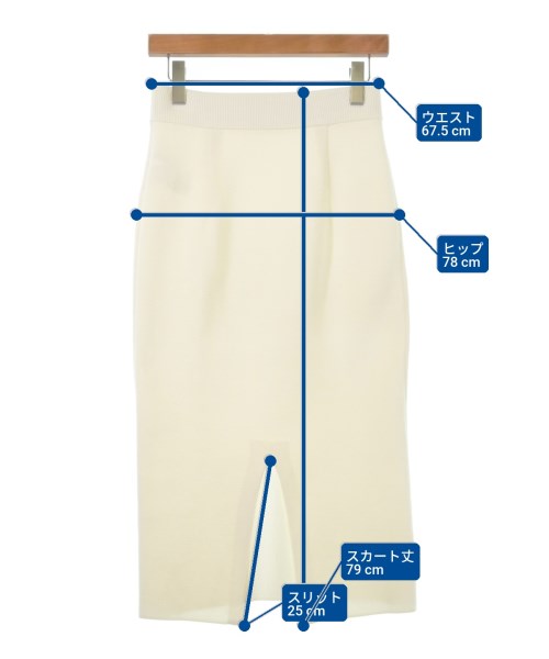 FRAMeWORK（フレームワーク）ロング・マキシ丈スカート 白 サイズ:36(S位) レディース/2200614619034