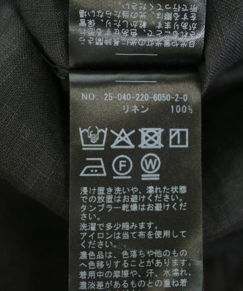 FRAMeWORK（フレームワーク）シャツワンピース 黒 サイズ:F レディース/2200618497058