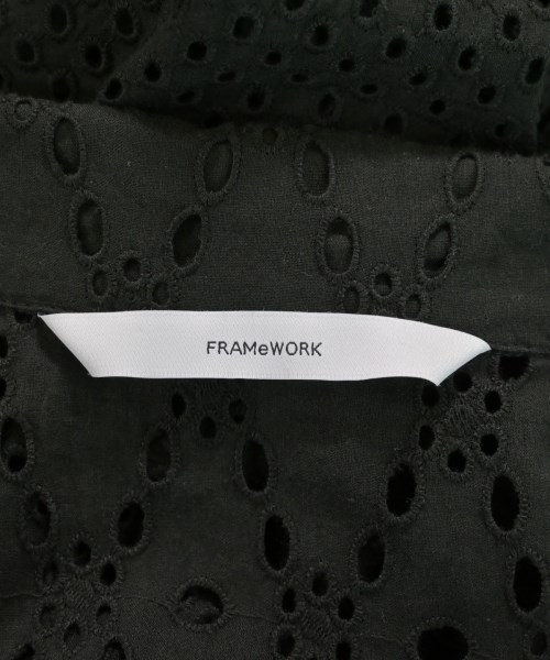FRAMeWORK（フレームワーク）カジュアルシャツ 黒 サイズ:F レディース/2200619959074