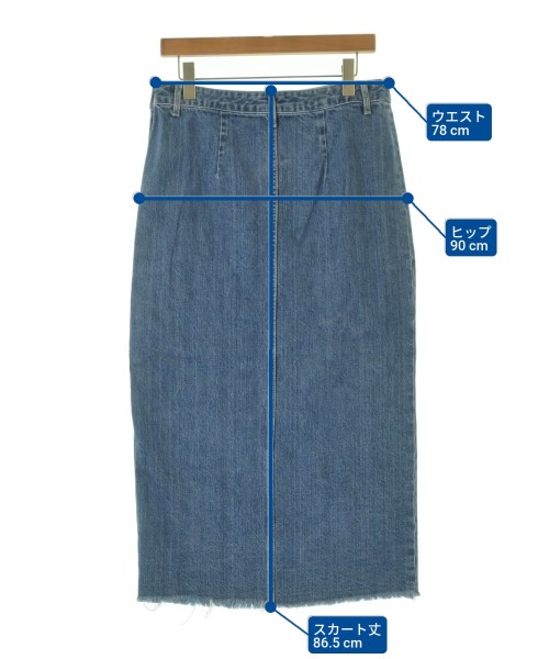 FRAMeWORK（フレームワーク）ロング・マキシ丈スカート 青 サイズ:40(M位) レディース/2200665395376