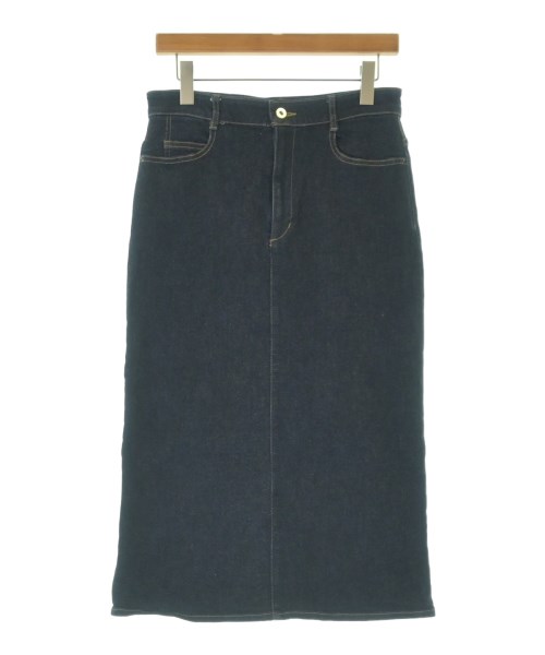 FRAMeWORK(フレームワーク)ロング・マキシ丈スカート 紺 サイズ:40(M位)/2200665395383