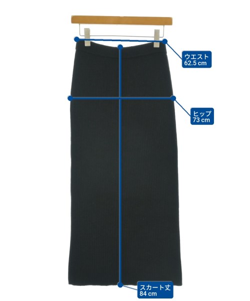 FRAMeWORK（フレームワーク）ロング・マキシ丈スカート 黒 サイズ:36(S位) レディース/2200670080137