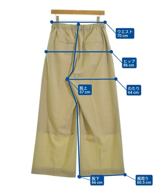 FRAMeWORK（フレームワーク）スラックス ベージュ サイズ:40(M位) レディース/2200668540049