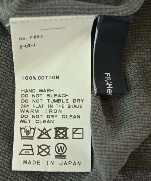 FRAMeWORK（フレームワーク）Tシャツ・カットソー グレー サイズ:F レディース/2200674202412