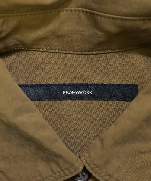 FRAMeWORK（フレームワーク）カジュアルシャツ 茶 サイズ:F レディース/2200671691233