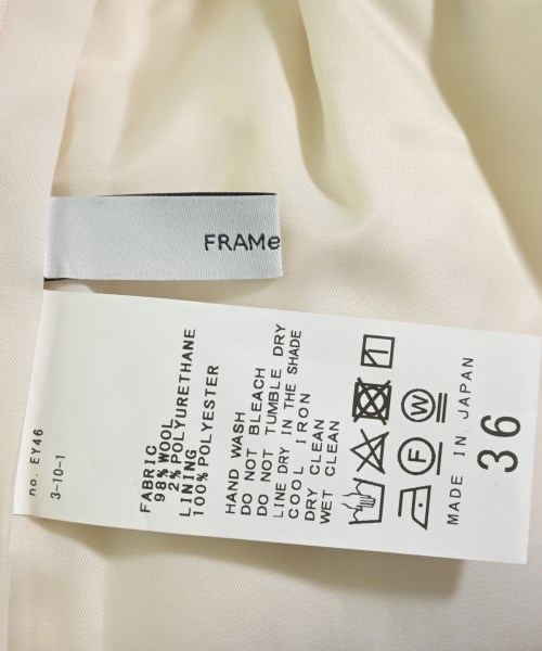 FRAMeWORK（フレームワーク）スラックス 白 サイズ:36(S位) レディース/2200671691622