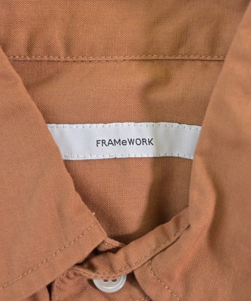 FRAMeWORK（フレームワーク）カジュアルシャツ オレンジ サイズ:F レディース/2200675112017