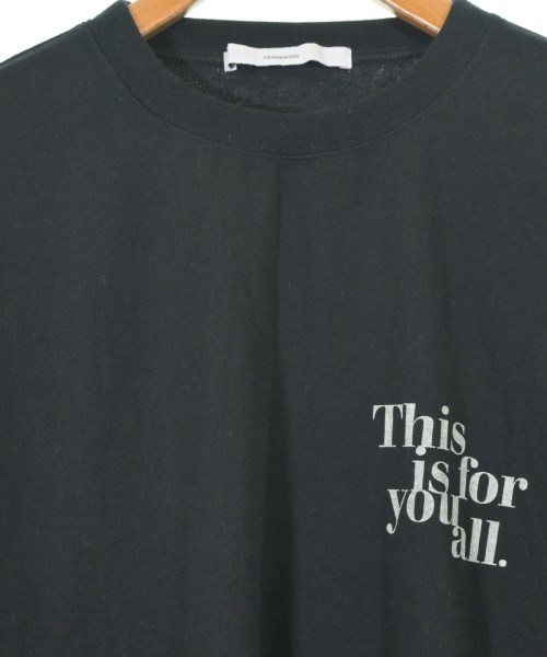 FRAMeWORK（フレームワーク）Tシャツ・カットソー 黒 サイズ:F レディース/2200672591051