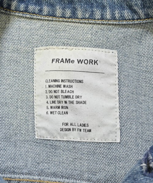 FRAMeWORK（フレームワーク）デニムジャケット 青 サイズ:36(S位) レディース/2200675400107