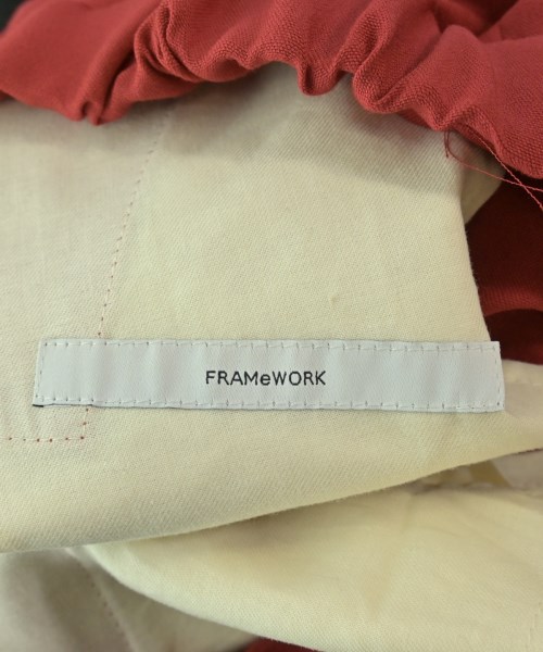 FRAMeWORK（フレームワーク）スラックス 赤 サイズ:36(S位) レディース/2200675913010