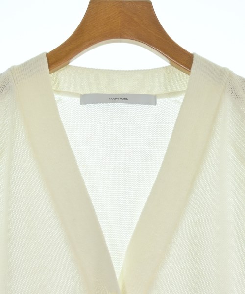 FRAMeWORK（フレームワーク）カーディガン 白 サイズ:F レディース/2200675948029