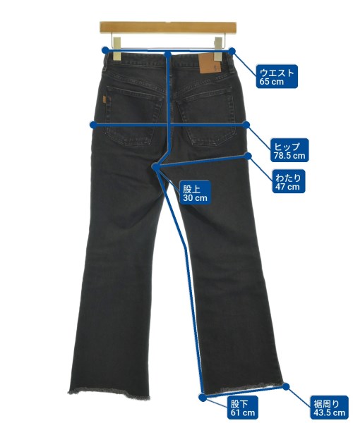 FRAMeWORK（フレームワーク）デニムパンツ 黒 サイズ:26(M位) レディース/2200672581052