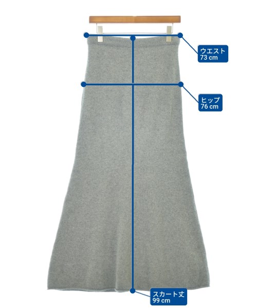 FRAMeWORK（フレームワーク）ロング・マキシ丈スカート グレー サイズ:36(S位) レディース/2200674960015