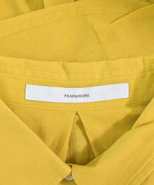 FRAMeWORK（フレームワーク）シャツワンピース 黄 サイズ:38(M位) レディース/2200674520073