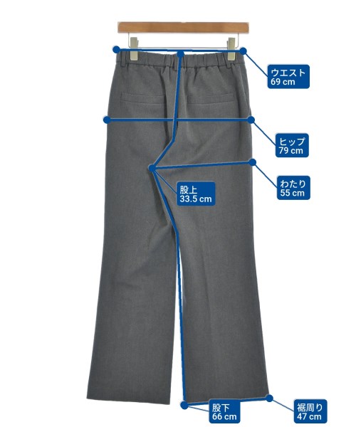 FRAMeWORK（フレームワーク）スラックス グレー サイズ:36(S位) レディース/2200674953079