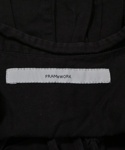 FRAMeWORK（フレームワーク）シャツワンピース 黒 サイズ:F レディース/2200674609044
