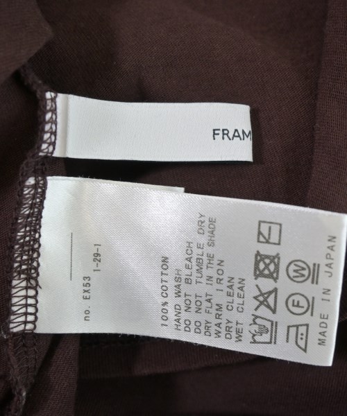 FRAMeWORK（フレームワーク）Tシャツ・カットソー 茶 サイズ:F レディース/2200675891301