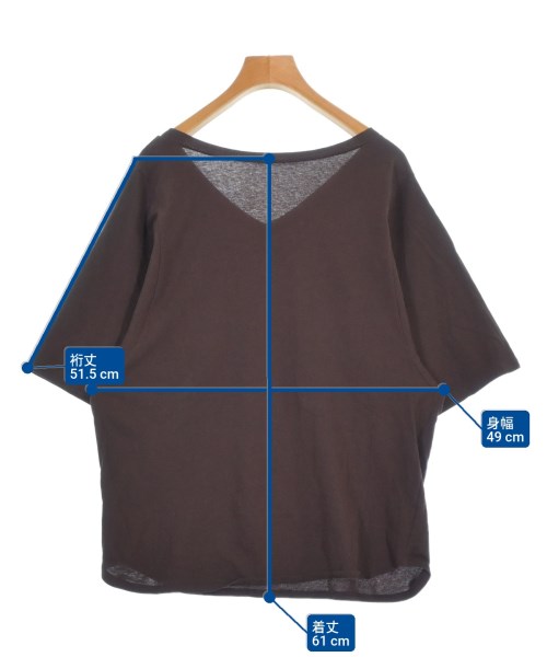 FRAMeWORK（フレームワーク）Tシャツ・カットソー 茶 サイズ:F レディース/2200675891301