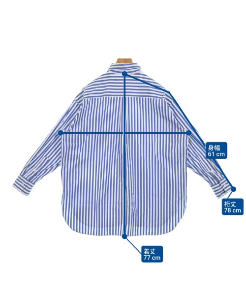 FRAMeWORK（フレームワーク）カジュアルシャツ 青 サイズ:F レディース/2200675428262