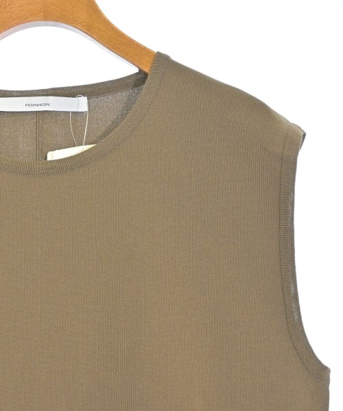 FRAMeWORK（フレームワーク）ベスト/ノースリーブ 茶 サイズ:-(L位) レディース/2200679457206