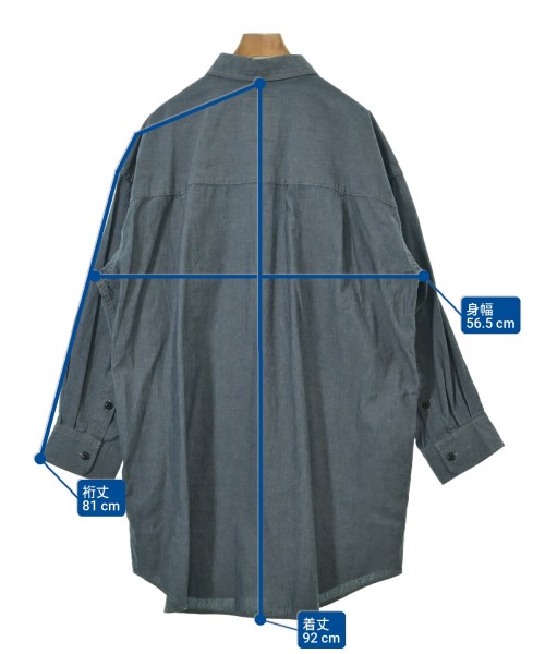 FRAMeWORK（フレームワーク）カジュアルシャツ 紺 サイズ:F レディース/2200679975571