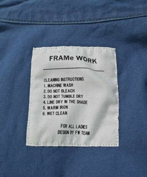 FRAMeWORK（フレームワーク）カジュアルシャツ 青 サイズ:F レディース/2200679975588