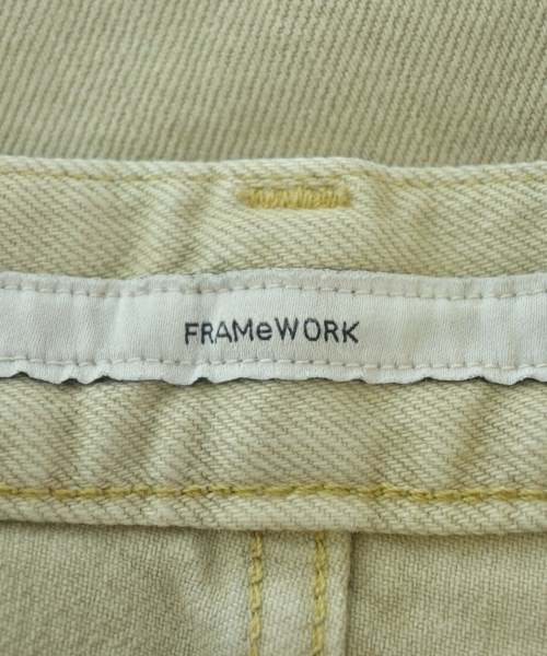FRAMeWORK（フレームワーク）デニムパンツ ベージュ サイズ:36(S位) レディース/2200678681046