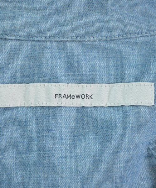 FRAMeWORK（フレームワーク）カジュアルシャツ 青 サイズ:F レディース/2200677734040