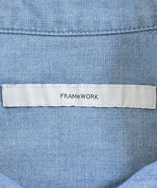 FRAMeWORK（フレームワーク）カジュアルシャツ 青 サイズ:F レディース/2200681497047