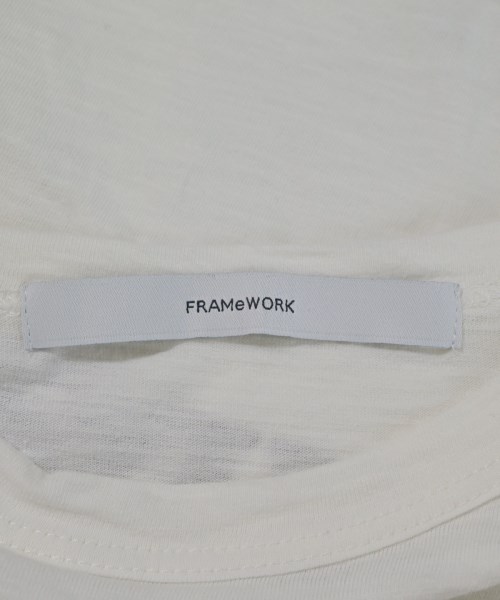 FRAMeWORK（フレームワーク）Tシャツ・カットソー 白 サイズ:F レディース/2200689829048