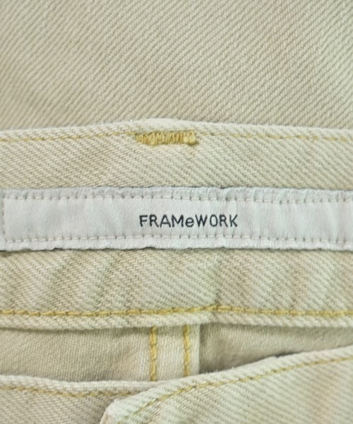FRAMeWORK（フレームワーク）デニムパンツ ベージュ サイズ:40(M位) レディース/2200690273311
