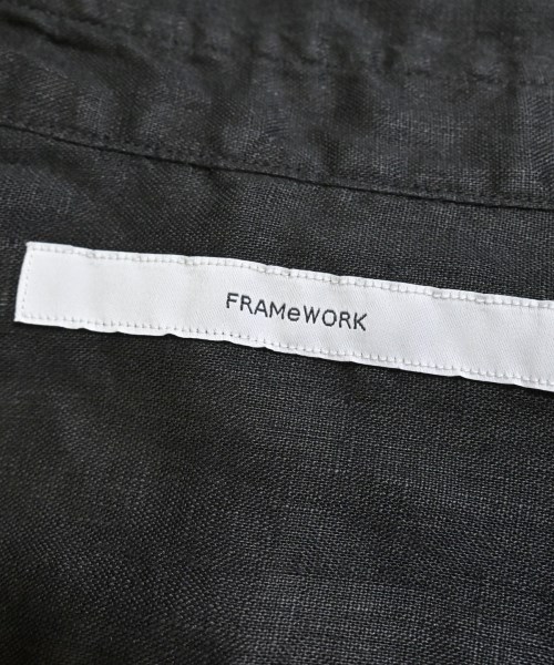 FRAMeWORK（フレームワーク）カジュアルシャツ 黒 サイズ:F レディース/2200690048209