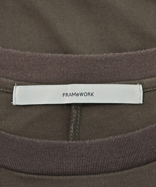 FRAMeWORK（フレームワーク）Tシャツ・カットソー 茶 サイズ:F レディース/2200690548099