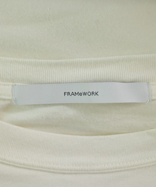 FRAMeWORK（フレームワーク）Tシャツ・カットソー 白 サイズ:F レディース/2200688122508