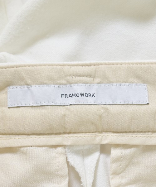 FRAMeWORK（フレームワーク）スラックス 白 サイズ:36(S位) レディース/2200690028119