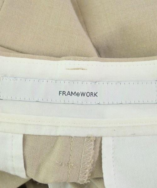 FRAMeWORK（フレームワーク）スラックス ベージュ サイズ:34(XS位) レディース/2200694417018